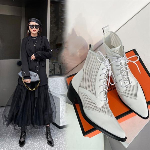 boots pxelena 2021 spring celebrity genuine leather mesh ankle women chunky heels western cowboy gladiator shoes plus size 34-42, Black
boots pxelena 2021 spring celebrity genuine leather mesh ankle women chunky heels western cowboy gladiator shoes plus size 34-42, Black