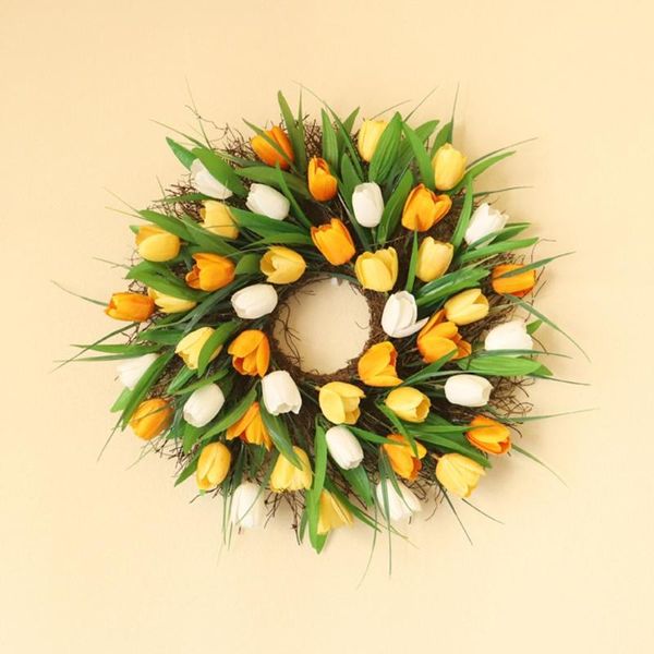 decorative flowers & wreaths artificial tulipe spring flower wreath large decoration for wedding front door drop
decorative flowers & wreaths artificial tulipe spring flower wreath large decoration for wedding front door drop