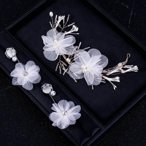 wedding jewelry sets hair for women girl white yarn flower crown bridal dress artificial headband tiara earring fairy set, Slivery;golden
wedding jewelry sets hair for women girl white yarn flower crown bridal dress artificial headband tiara earring fairy set, Slivery;golden