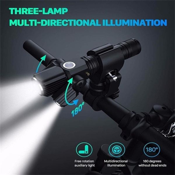 bike lights t6 l2led aluminum alloy multifunction three lamp head aircraft shape fashion casual strong and sturdy
bike lights t6 l2led aluminum alloy multifunction three lamp head aircraft shape fashion casual strong and sturdy