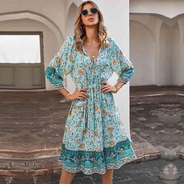 2021 spring new vingate print bohemian lantern sleeve high waist bandage for women summer chiffon dress, Black;gray
2021 spring new vingate print bohemian lantern sleeve high waist bandage for women summer chiffon dress, Black;gray