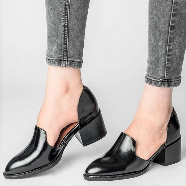 eoeodoit spring autumn leather pumps women med chunky heel shoes slip on pointed toe casual plus size female shoes (large 1 size y0611, Black
eoeodoit spring autumn leather pumps women med chunky heel shoes slip on pointed toe casual plus size female shoes (large 1 size y0611, Black