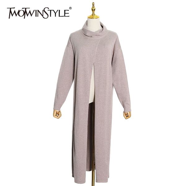 oversized loose sweater for women turtleneck long sleeve front split sweaters female fashion clothes fall 210524, White;black
oversized loose sweater for women turtleneck long sleeve front split sweaters female fashion clothes fall 210524, White;black