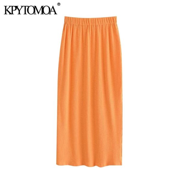 women chic fashion orange knitted pencil skirt vintage high elastic waist office wear female skirts mujer 210420, Black
women chic fashion orange knitted pencil skirt vintage high elastic waist office wear female skirts mujer 210420, Black