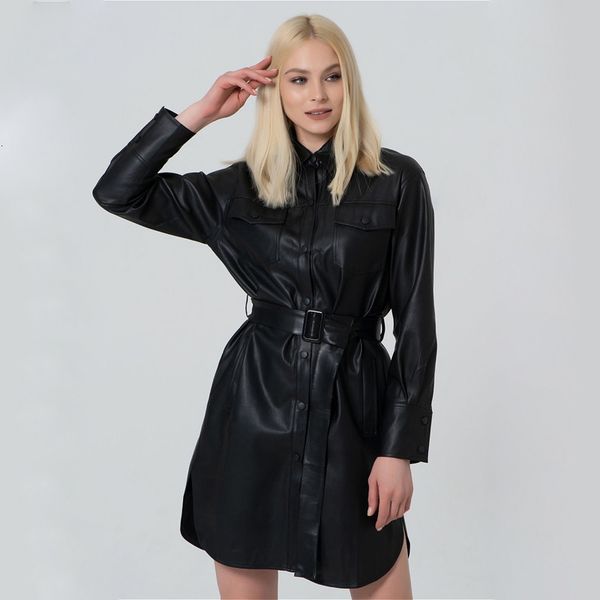 dresses casual black pu leather bandage shirt autumn stylish front pocket turn down collar mini party women dress, Black;gray
dresses casual black pu leather bandage shirt autumn stylish front pocket turn down collar mini party women dress, Black;gray