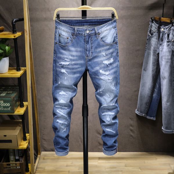 jeans 2021 fashion men's holes hip hop street patch worn casual long pants men, Blue
jeans 2021 fashion men's holes hip hop street patch worn casual long pants men, Blue