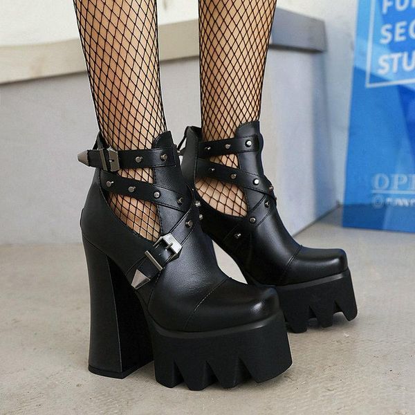summer shoes women beige rpound toe button belt thick heel wedges platform fashionable casual boots female, Black
summer shoes women beige rpound toe button belt thick heel wedges platform fashionable casual boots female, Black