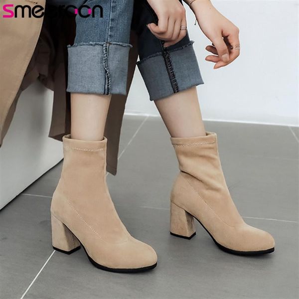 boots smeeroon women ankle 2021 winter autumn women's dress shoes high heel round toe fashion ladies, Black
boots smeeroon women ankle 2021 winter autumn women's dress shoes high heel round toe fashion ladies, Black