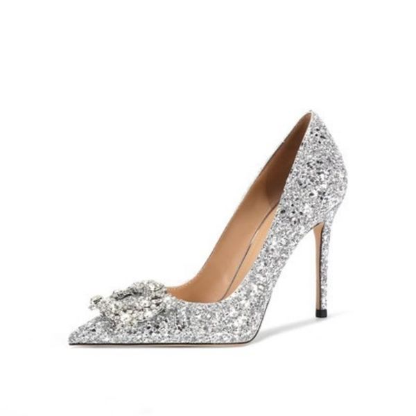 dress shoes women pumps silver bling crystal square buckle pointed toe platform 10cm thin high heels party ladies wedding, Black
dress shoes women pumps silver bling crystal square buckle pointed toe platform 10cm thin high heels party ladies wedding, Black