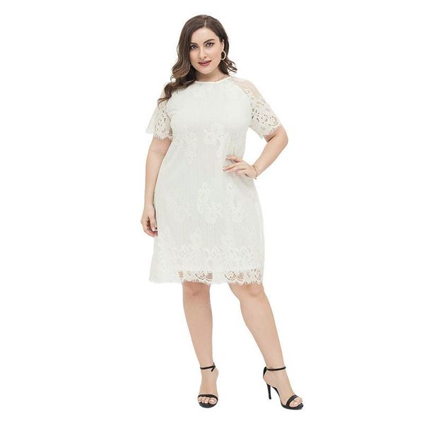 casual dresses plus size lace short sleeve midi dress women sweet elegant evening party night gown high waist wrap vestidos robe tunic, Black;gray
casual dresses plus size lace short sleeve midi dress women sweet elegant evening party night gown high waist wrap vestidos robe tunic, Black;gray