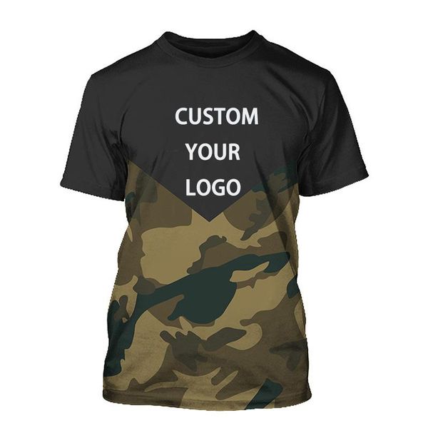 men's t-shirts custom logo camouflage 3d printed design casual t-shirt personality round neck, White;black
men's t-shirts custom logo camouflage 3d printed design casual t-shirt personality round neck, White;black