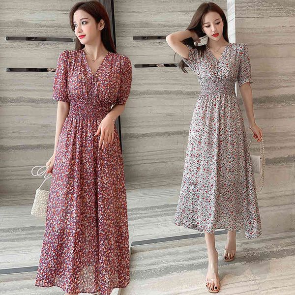 temperament floral summer women printed ruffles purple dress lady v-neck chiffon dress female high waist a-line vestidos 210515, Black;gray
temperament floral summer women printed ruffles purple dress lady v-neck chiffon dress female high waist a-line vestidos 210515, Black;gray