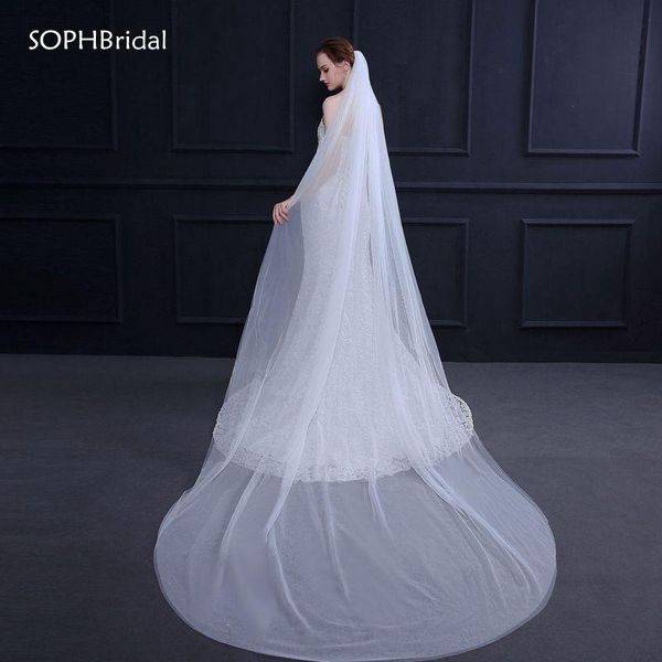 bridal veils arrival two-layer wedding veil cathedral headwear accessories voile mariage boda velo de novia with comb, Black
bridal veils arrival two-layer wedding veil cathedral headwear accessories voile mariage boda velo de novia with comb, Black