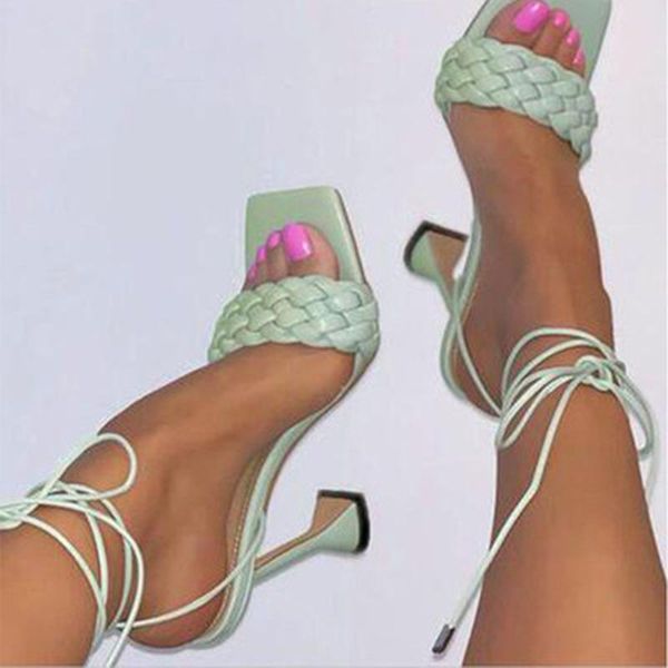 sandals 2021 women hollow cross-tied weave shoes fashion cozy leather peep toe ankle strap ladies strange heels pumps, Black
sandals 2021 women hollow cross-tied weave shoes fashion cozy leather peep toe ankle strap ladies strange heels pumps, Black