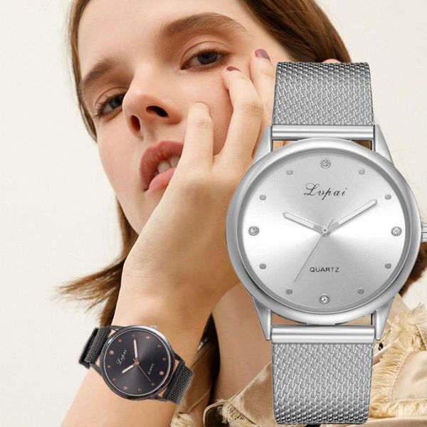 wristwatches lvpai women's casual quartz silicone strap band watch analog wrist horloges mannen luxury women stainless steel, Slivery;brown
wristwatches lvpai women's casual quartz silicone strap band watch analog wrist horloges mannen luxury women stainless steel, Slivery;brown