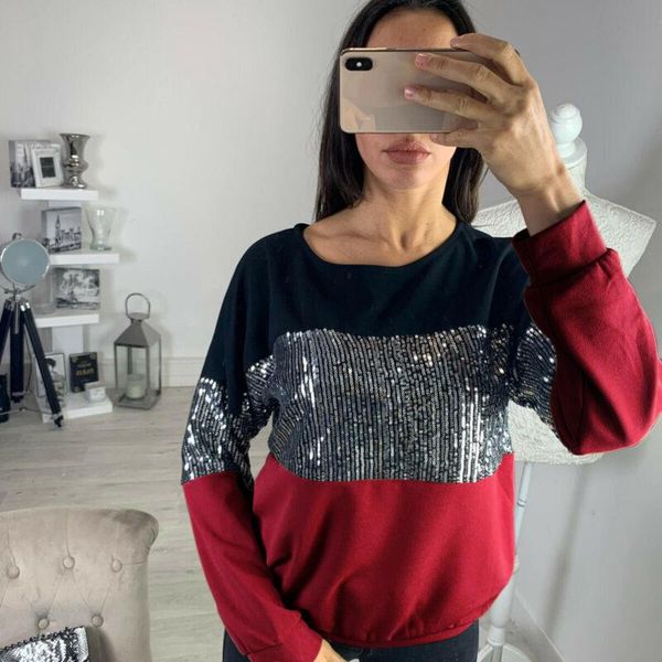 women's sweaters women sequins one shoulder hoodie sweatshirt long sleeve jumper pullover, White;black
women's sweaters women sequins one shoulder hoodie sweatshirt long sleeve jumper pullover, White;black