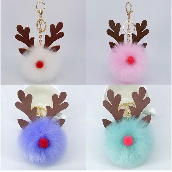 keychains pu artificial leather animal christmas milu deer fur ball key chain pendant ladies luggage car holiday gifts., Silver
keychains pu artificial leather animal christmas milu deer fur ball key chain pendant ladies luggage car holiday gifts., Silver