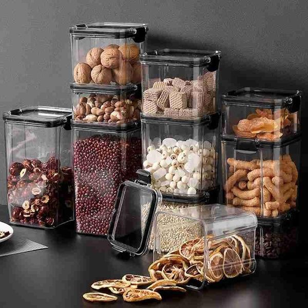 storage bottles & jars 1pc airtight plastic square grains transparent kitchen fresh-keeping tank grain container
storage bottles & jars 1pc airtight plastic square grains transparent kitchen fresh-keeping tank grain container