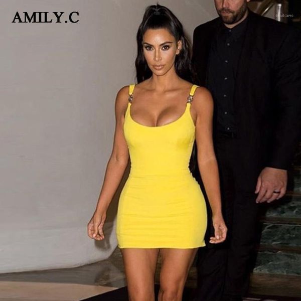 casual dresses amily.c sleeveless spaghetti bodycon celebrity party yellow dress 2021 summer ladies bandage vestido, Black;gray
casual dresses amily.c sleeveless spaghetti bodycon celebrity party yellow dress 2021 summer ladies bandage vestido, Black;gray