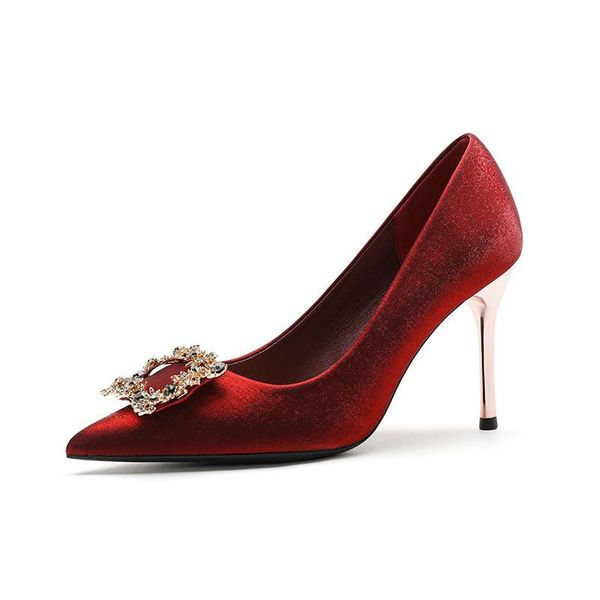 dress shoes wedding 2021 red rhinestone high heels women stiletto bridal pointed toe single, Black
dress shoes wedding 2021 red rhinestone high heels women stiletto bridal pointed toe single, Black