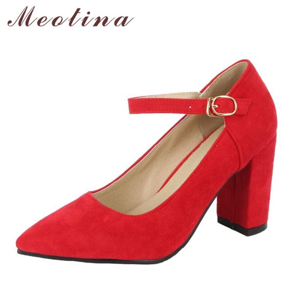 meotina women high heels pointed toe ankle strap shoes thick party red black 2021 fashion plus size 33-43 dress
meotina women high heels pointed toe ankle strap shoes thick party red black 2021 fashion plus size 33-43 dress