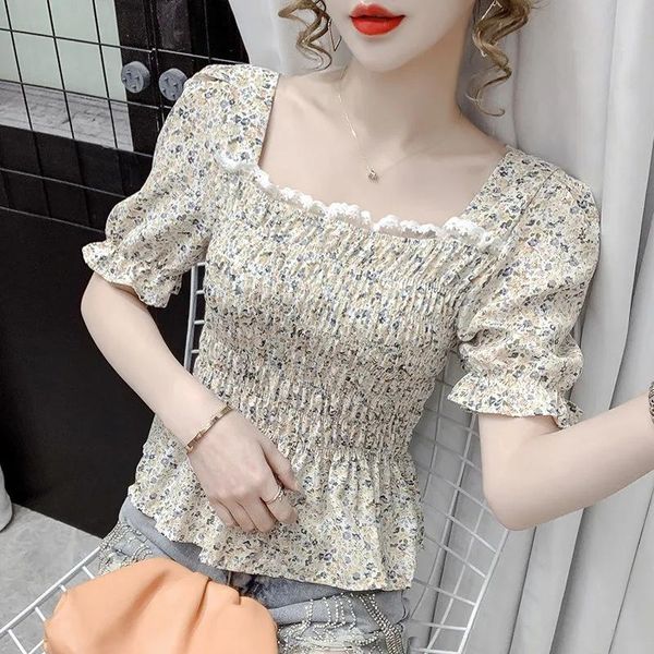 women's blouses & shirts floral shirt short sleeve female summer chiffon ruffles slim korean style women simple casual for girls 4 col, White
women's blouses & shirts floral shirt short sleeve female summer chiffon ruffles slim korean style women simple casual for girls 4 col, White