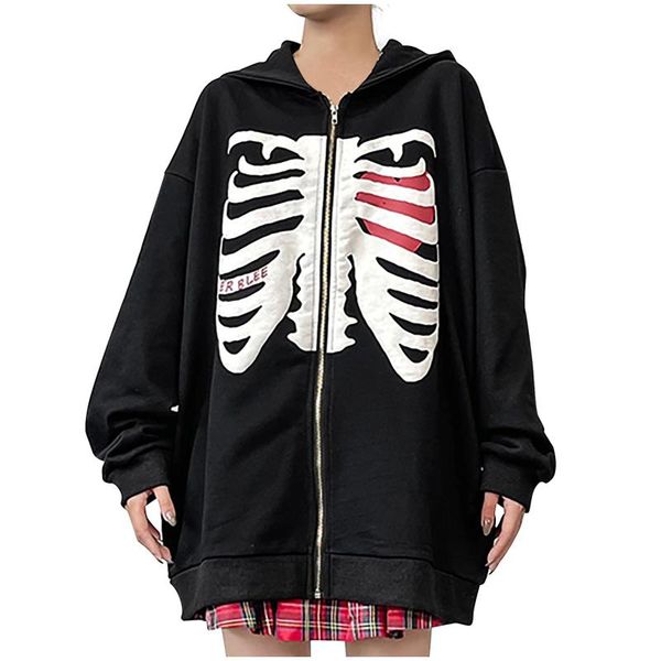 women's jackets zip-up y2k hoodies sweatshirt drop 90s vintage aesthetic hooded gothic skull girl pullovers long sleeve coat hoodie, Black;brown
women's jackets zip-up y2k hoodies sweatshirt drop 90s vintage aesthetic hooded gothic skull girl pullovers long sleeve coat hoodie, Black;brown