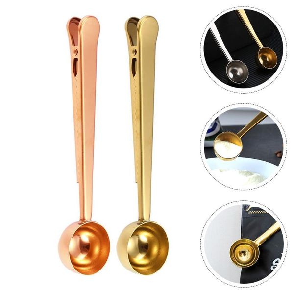 spoons 2pcs stainless steel coffee power scoops with sealing clips (assorted color)
spoons 2pcs stainless steel coffee power scoops with sealing clips (assorted color)