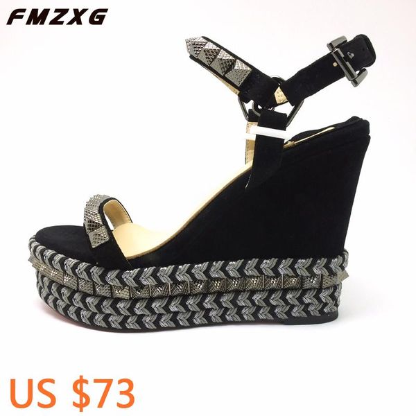 women sandals wedges shoes for womens summer platform comfort real leather narrow party rivet casual wome, Black
women sandals wedges shoes for womens summer platform comfort real leather narrow party rivet casual wome, Black