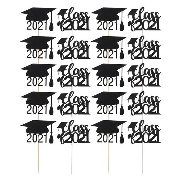 set 20 pcs 2021 graduation cap cake ers class of picks (black) party decoration
set 20 pcs 2021 graduation cap cake ers class of picks (black) party decoration