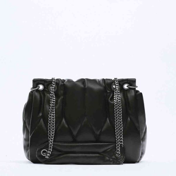 a.za big bag women's 2021 autumn and winter new punk style black chain sewn one shoulder messenger bag commuter
a.za big bag women's 2021 autumn and winter new punk style black chain sewn one shoulder messenger bag commuter