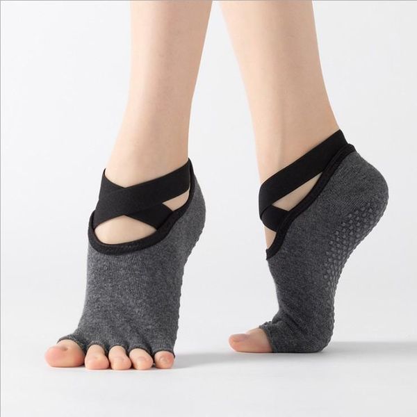 sports socks bandage yoga anti-slip towel bottom pilates sock breathable quick-dry backless barre dance high quality, Black
sports socks bandage yoga anti-slip towel bottom pilates sock breathable quick-dry backless barre dance high quality, Black
