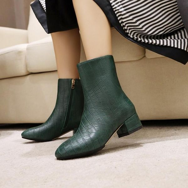 boots 2021 autumn winter crocodile women snake skin leather print zipper ankle woman block heels booties shoes oversize 48, Black
boots 2021 autumn winter crocodile women snake skin leather print zipper ankle woman block heels booties shoes oversize 48, Black