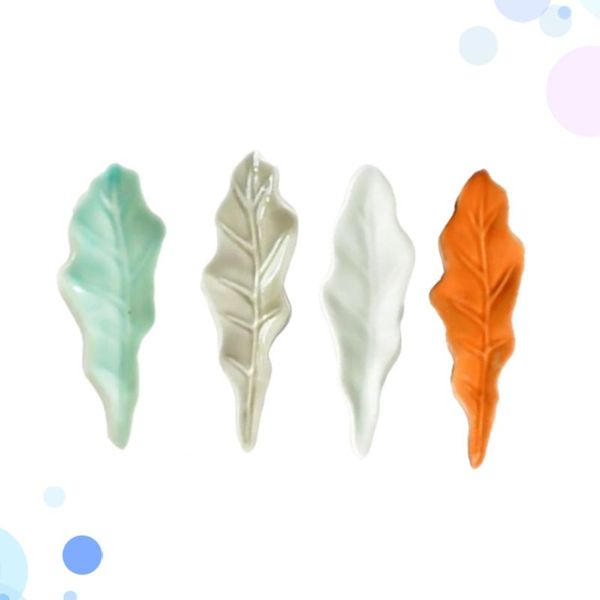 chopsticks 4pcs simulation leaves rests ceramics holder spoon stand dinner table decoration (orange + celadon grey
chopsticks 4pcs simulation leaves rests ceramics holder spoon stand dinner table decoration (orange + celadon grey