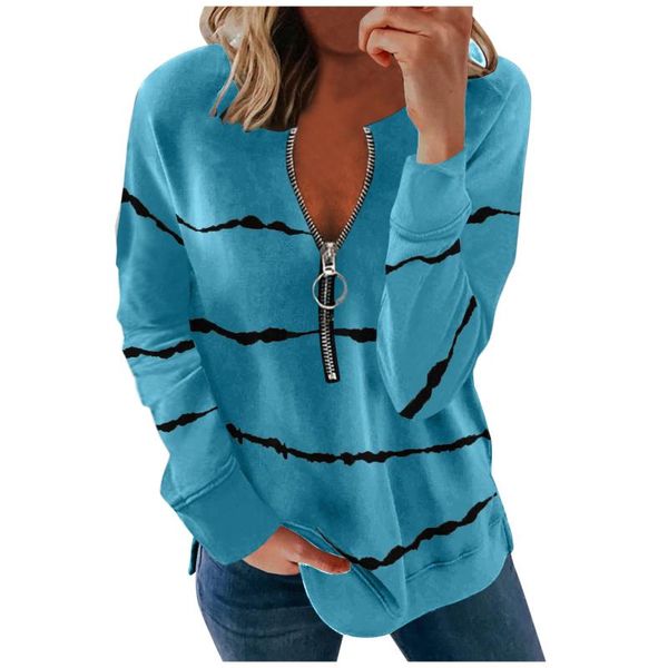 women's blouses & shirts zipper striped printed women fashion casual long sleeves ladies clothing cotton bottoming winter femme clothes, White
women's blouses & shirts zipper striped printed women fashion casual long sleeves ladies clothing cotton bottoming winter femme clothes, White