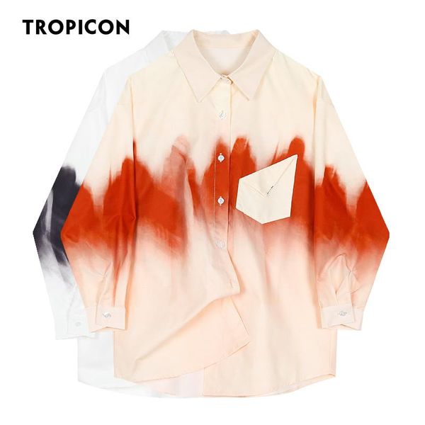 women's blouses & shirts tropicon tie dye 2021 designer shirt women long sleeve and blouse button up collar white contrast color korean
women's blouses & shirts tropicon tie dye 2021 designer shirt women long sleeve and blouse button up collar white contrast color korean