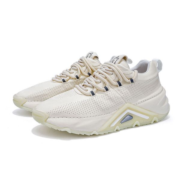 2021 autumn new leather leisure elevated daddy fluorescent light trend fashion breathable casual shoes, Black 
2021 autumn new leather leisure elevated daddy fluorescent light trend fashion breathable casual shoes, Black