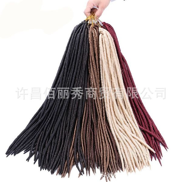 braid, dirty chemical fiber dreamlocks 18in24 root tip, tail tube, curved braid wig, xu changzhi, Black
braid, dirty chemical fiber dreamlocks 18in24 root tip, tail tube, curved braid wig, xu changzhi, Black