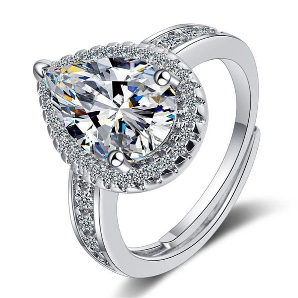 cluster rings female charm 925 silver wedding for women embellished with crystals from engagement ring water drop, Golden;silver
cluster rings female charm 925 silver wedding for women embellished with crystals from engagement ring water drop, Golden;silver