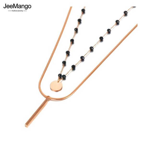 chokers jeemango bohemia stainless steel double-layer chain choker necklace jewelry beach crystal pendant for women jn20219, Golden;silver
chokers jeemango bohemia stainless steel double-layer chain choker necklace jewelry beach crystal pendant for women jn20219, Golden;silver