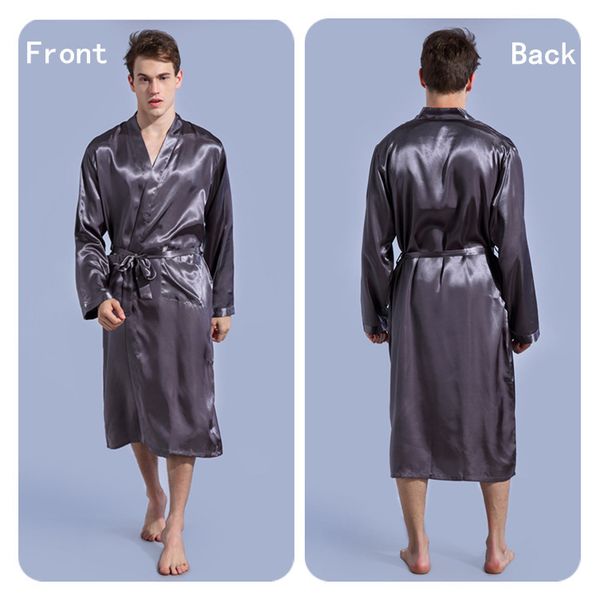 sleepwear fashion pajamas 2021 men's solid thin robe impd cardigan loose large silk 0812, Black;brown
sleepwear fashion pajamas 2021 men's solid thin robe impd cardigan loose large silk 0812, Black;brown