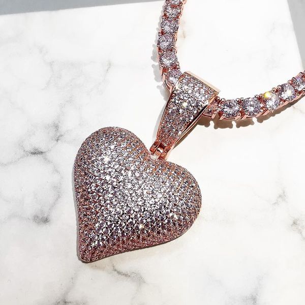 pendant necklaces bling heart 3 colors micro pave cubic zircon necklace for men women gifts hip hop jewelry, Silver
pendant necklaces bling heart 3 colors micro pave cubic zircon necklace for men women gifts hip hop jewelry, Silver