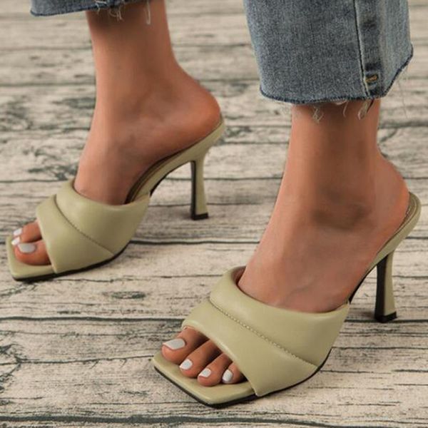 fashion square toe slipper sandals female high heel women's summer ladies shoes large size zapatos de mujer zy805 slippers, Black
fashion square toe slipper sandals female high heel women's summer ladies shoes large size zapatos de mujer zy805 slippers, Black