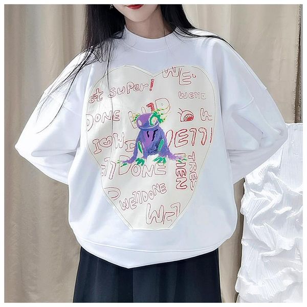men's hoodies & sweatshirts korean street style we11done sticker graffiti monster letter printing casual hoodie loose oversize long sle, Black
men's hoodies & sweatshirts korean street style we11done sticker graffiti monster letter printing casual hoodie loose oversize long sle, Black