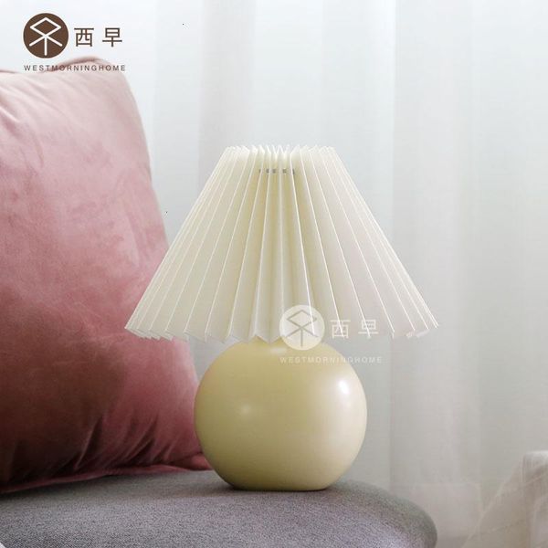 lampada da tavolo vintage nordic table lamp ins cream color pleated fold desk multicolor bedside vestibule lamps
lampada da tavolo vintage nordic table lamp ins cream color pleated fold desk multicolor bedside vestibule lamps