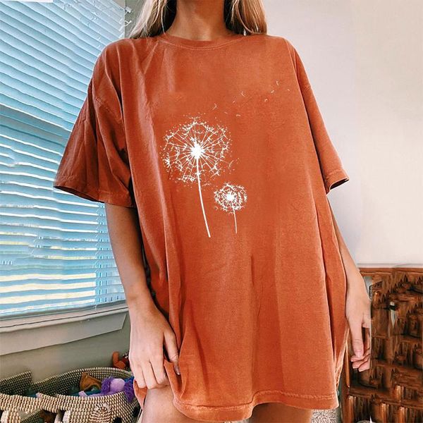 women's t-shirt women summer beach clothes fashion dandelion print tshirt short sleeve casual o-neck loose plus size #t2p, White
women's t-shirt women summer beach clothes fashion dandelion print tshirt short sleeve casual o-neck loose plus size #t2p, White