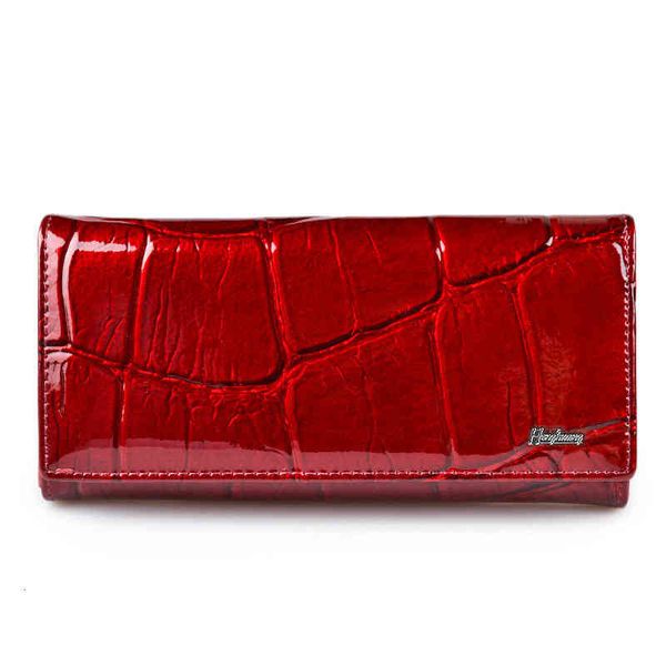 women's leather long wallet zero handbag fashion patent inner and outer zipper large capacity, Red;black
women's leather long wallet zero handbag fashion patent inner and outer zipper large capacity, Red;black