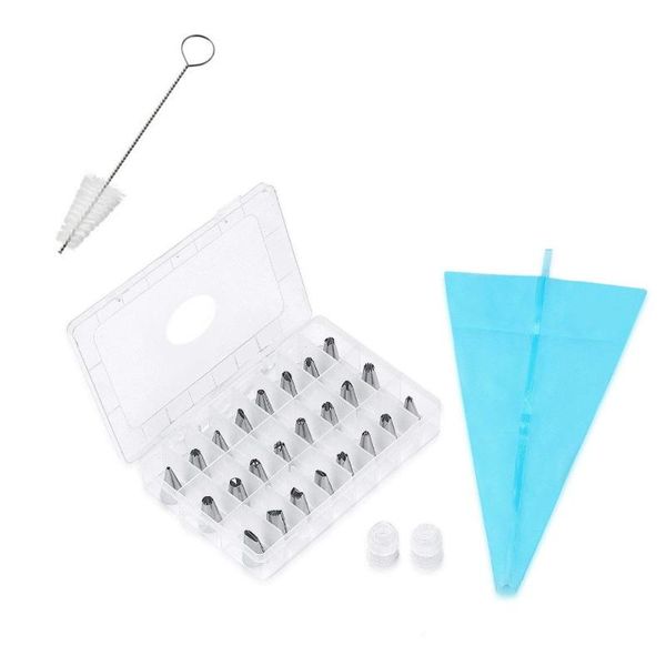 baking & pastry tools russian piping tips stainless steel nozzles bag and stencils + cleaning brushes
baking & pastry tools russian piping tips stainless steel nozzles bag and stencils + cleaning brushes