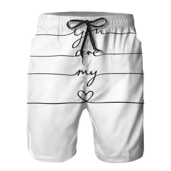 men's shorts mens sweatpants you are my heart surfing beach board swim trunks sport quick dry mesh casual cool short for adult, White;black
men's shorts mens sweatpants you are my heart surfing beach board swim trunks sport quick dry mesh casual cool short for adult, White;black