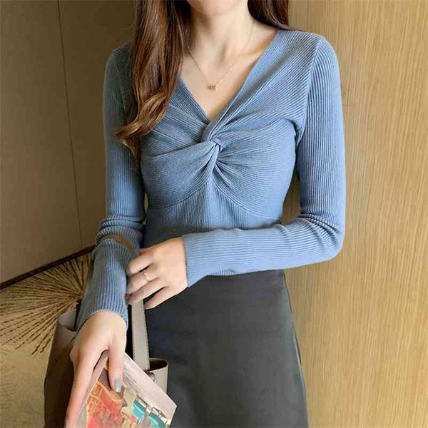 women long sleeve t-shirts cross knitted tees casual plain solid underwear v-neck t-shirts autumn 210518, White
women long sleeve t-shirts cross knitted tees casual plain solid underwear v-neck t-shirts autumn 210518, White